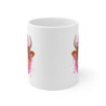 Tasse Vache Bubble Gum – Mug Kawaii Nœud Rose Drôle – Cadeau Animal Mignon 325ml