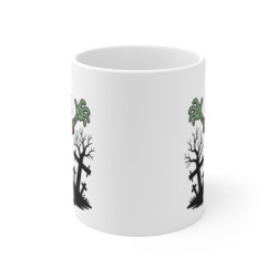 Mug Zombie Halloween 325ml – Tasse Céramique Cartoon Effrayant – Cadeau Café Thé Citrouilles et Cimetière