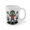 Mug Zombie Halloween 325ml – Tasse Céramique Cartoon Effrayant – Cadeau Café Thé Citrouilles et Cimetière