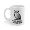 Mug Humour Hibou 325ml – Tasse Céramique Drôle “Je Suis Sociable Avec Moi-Même” – Cadeau Original Sarcastique