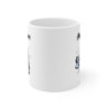 Tasse Personnalisable Pingouin 325ml – Mug Hiver Café Flocons – Cadeau Original avec Prénom en Céramique