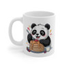 Tasse Panda Mignon 325ml – Mug Cartoon Gourmand avec Pancakes et Fruits – Cadeau Original en Céramique