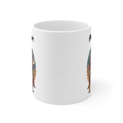 Mug Halloween Personnalisé – Tasse avec Prénom – Vache Highland Déguisée en Vampire avec Citrouille