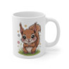 Mug Écureuil Mignon – Tasse avec Illustration Animalière et Fleurs – Cadeau Nature et Forêt