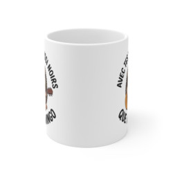 Tasse Hérisson Musicien 325ml – Mug Humour Français JuL Twingo – Cadeau Original Amis Collègues Céramique