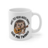 Tasse Hérisson Musicien 325ml – Mug Humour Français JuL Twingo – Cadeau Original Amis Collègues Céramique