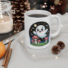 Tasse Fantôme Kawaii 325ml – Mug Mignon Halloween Nuit Étoilée – Cadeau Original Céramique
