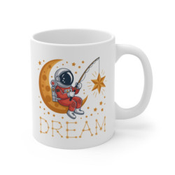 Tasse Astronaute 325ml – Mug Rêve Lune et Étoiles – Cadeau Poétique Espace Inspiration Céramique