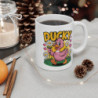 Mug Ducky 325ml – Canard Rose mignon avec Marguerites et Cœurs – Tasse en Céramique Cadeau Original
