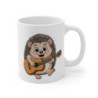 Mug Hérisson Guitare 325ml – Tasse en Céramique avec Hérisson Mignon Musicien – Cadeau Original