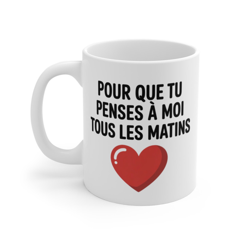 Mug Amour Message Romantique – Tasse Céramique 325ml Cadeau Couple – Idée Saint Valentin