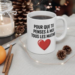 Mug Amour Message Romantique – Tasse Céramique 325ml Cadeau Couple – Idée Saint Valentin