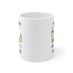 Mug Relaxation Paix – Tasse Céramique 325ml Citation Humour Détente – Cadeau Cocooning Café