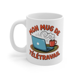 Mug Télétravail Humour –...
