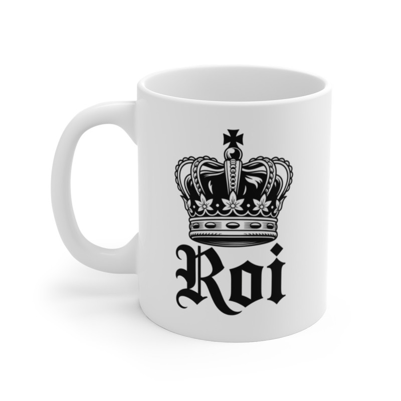 Mug Roi Couronne – Tasse Céramique 325ml Cadeau Homme – Idée Originale Élégante et Royale