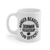 Mug Humour Club Officiel – Tasse Céramique 325ml Manger Dormir Beaucoup – Cadeau Drôle Pause Café