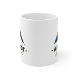 Tasse Montagne 325ml – Mug Céramique “À Bientôt au Sommet” – Cadeau Randonneur Aventure Nature