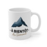 Tasse Montagne 325ml – Mug Céramique “À Bientôt au Sommet” – Cadeau Randonneur Aventure Nature