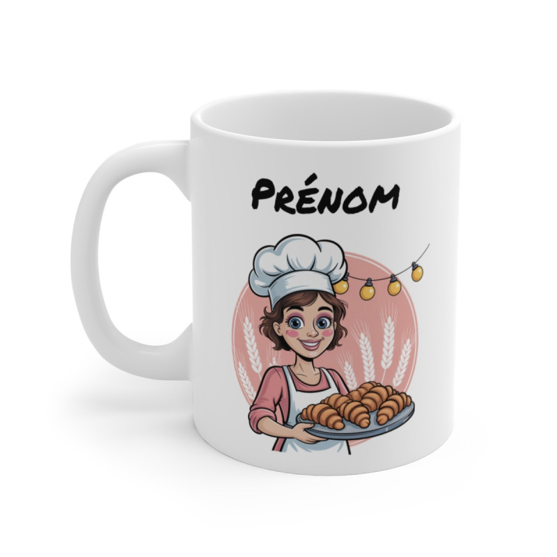 Tasse Personnalisable 325ml – Mug Céramique Boulangère