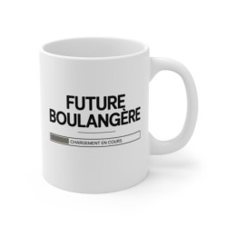 Tasse Future Boulangère 325ml – Mug Céramique Humour “Chargement en cours” – Cadeau Apprentie