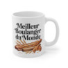Tasse Meilleur Boulanger du Monde 325ml – Mug Céramique Pain et Croissant – Cadeau Original