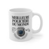 Tasse Meilleure Policière du Monde 325ml – Mug Céramique Badge Police et Voiture
