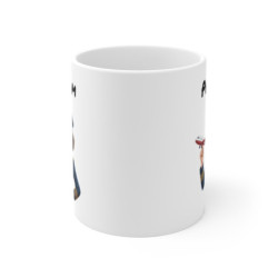 Tasse Personnalisable Pilote Femme 325ml – Mug Céramique Aviatrice Cartoon avec Prénom – Cadeau Original Aviation
