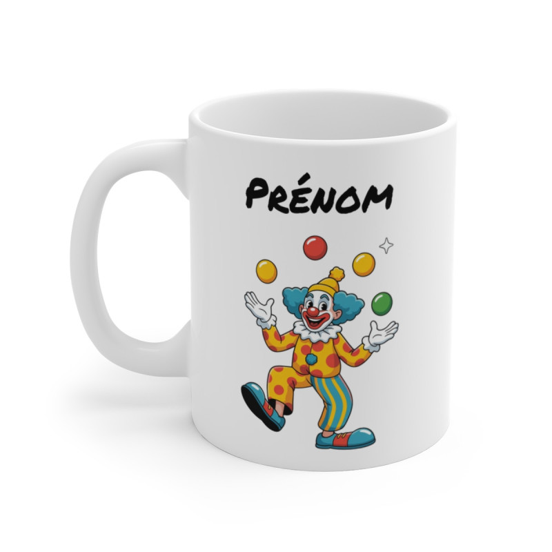 Tasse Personnalisable Clown 325ml – Mug Céramique Jongleur