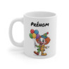 Tasse Personnalisable Clown Ballons 325ml – Mug Céramique Cartoon avec Prénom – Cadeau Drôle Cirque Enfant ou Adulte