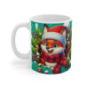 Tasse Noël 325ml – Mug Céramique Renard Cartoon Bonnet et Écharpe