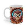 Mug Noël 325ml – Tasse Hérisson Mignon avec Biscuit Flocon et Bonbons