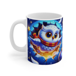Tasse Hibou Volant Hiver Noël – Mug