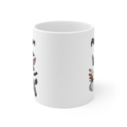 Tasse Personnalisable Âne Sorcier Café – Mug Prénom Céramique 325ml – Cadeau Drôle Halloween Animal