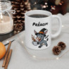 Tasse Personnalisable Âne Sorcier Café – Mug Prénom Céramique 325ml – Cadeau Drôle Halloween Animal