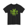 Tee Shirt “TOXIC” Vert Fluo – T-shirt Graphique Unisexe S-3XL – Style Grunge Streetwear Noir Blanc Gris
