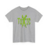 Tee Shirt “TOXIC” Vert Fluo – T-shirt Graphique Unisexe S-3XL – Style Grunge Streetwear Noir Blanc Gris