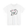 Tee Shirt Lapin Fou Cartoon – T-shirt Graphique Unisexe S-3XL – Design Alternatif Punk Noir Blanc Gris