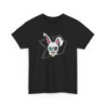 Tee Shirt Lapin Fou Cartoon – T-shirt Graphique Unisexe S-3XL – Design Alternatif Punk Noir Blanc Gris