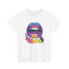 Tee Shirt  Lèvres Colorées – T-shirt Fumeur Unisexe S-3XL – Style Psychédélique Noir Blanc Gris