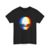 Tee Shirt Tête Alien Colorée – T-shirt Psychédélique Abstrait Unisexe – Noir Blanc Gris S-3XL