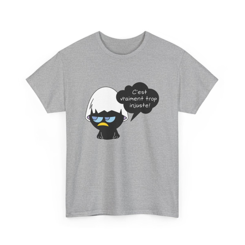 Tee Shirt Calimero – C’est Vraiment Trop Injuste ! – T-shirt Humour Vintage Blanc ou Gris Unisexe S-3XL