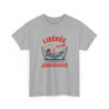 Tee Shirt Libérée Délivrée Vacances – T-Shirt Unisexe Humour Plage Retraite Blanc ou Sport Grey S-3XL